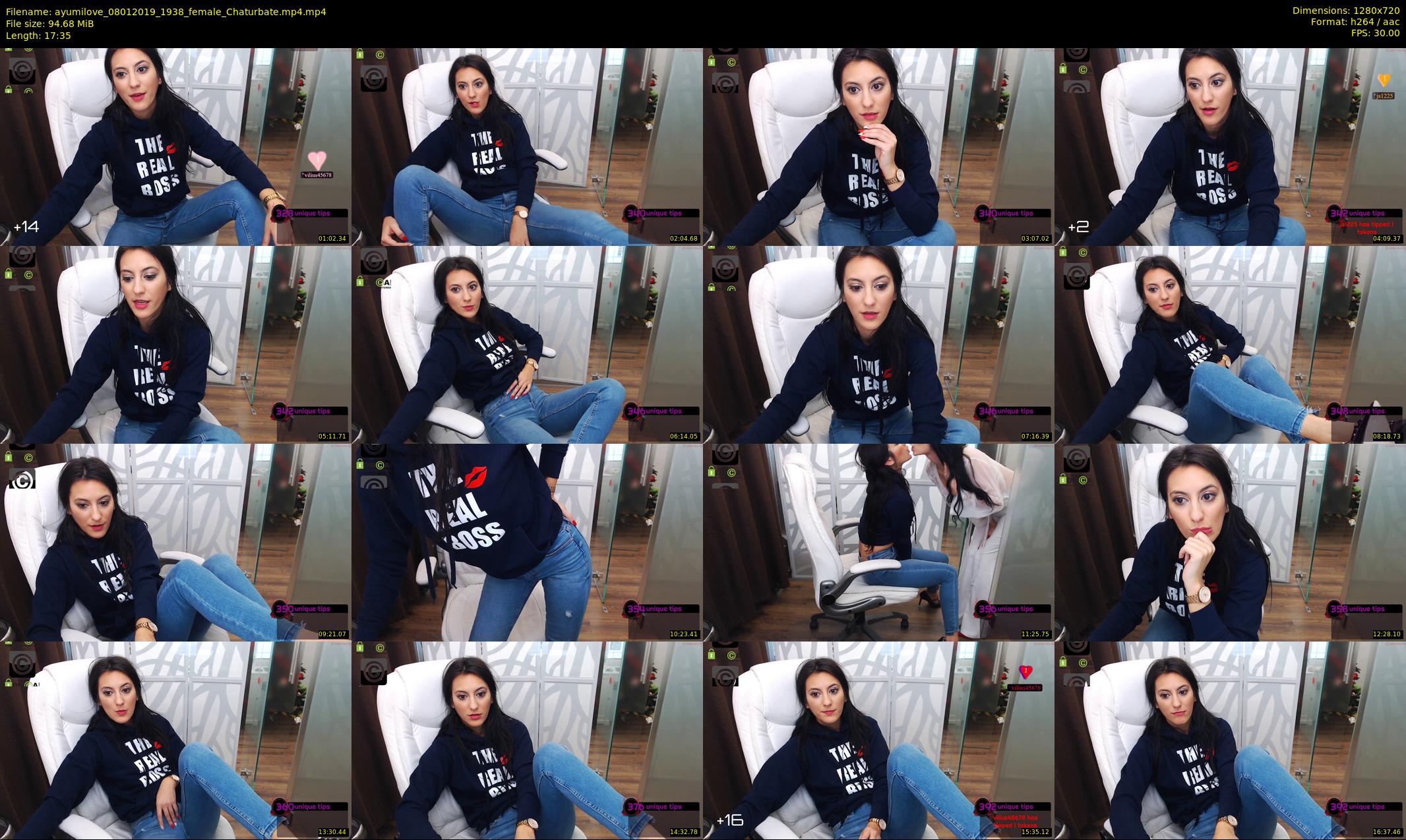 ayumilove — 18 minute Chaturbate female cam show recording, 720p, Jan 8, 2019