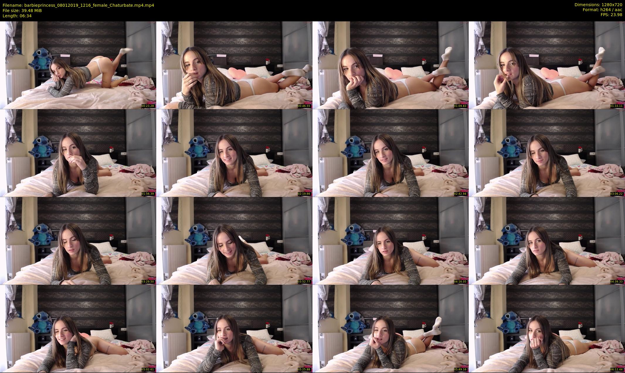barbieprincess — 7 minute Chaturbate female cam show recording, 720p, Jan 8, 2019