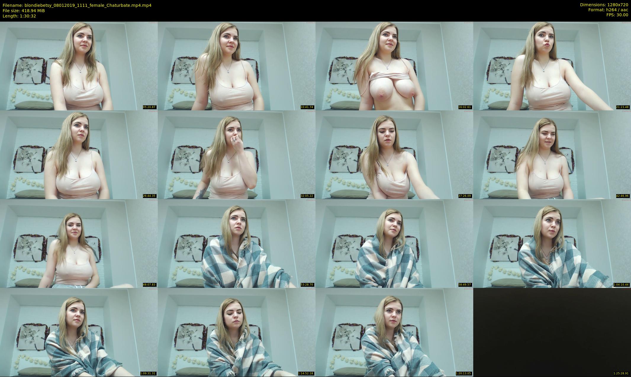 blondiebetsy — 91 minute Chaturbate female cam show recording, 720p, Jan 8, 2019