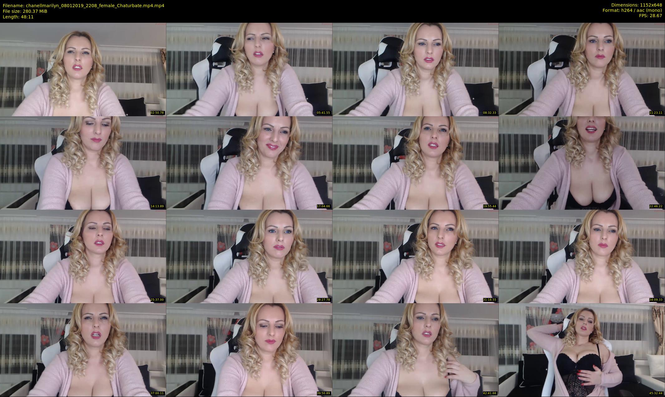 chanellmarilyn — 49 minute Chaturbate female cam show recording, 480p, Jan 8, 2019
