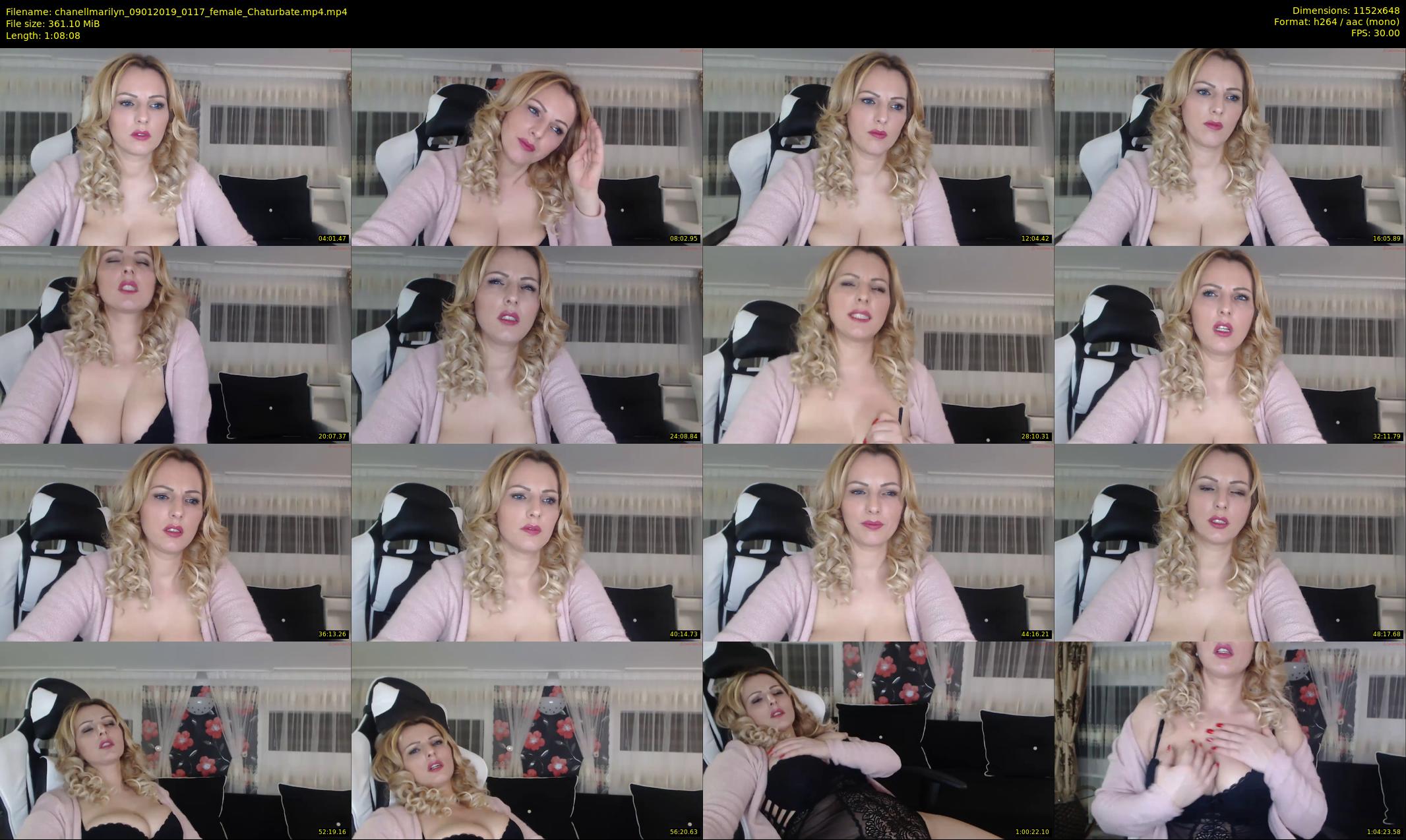 chanellmarilyn — 69 minute Chaturbate female cam show recording, 480p, Jan 9, 2019