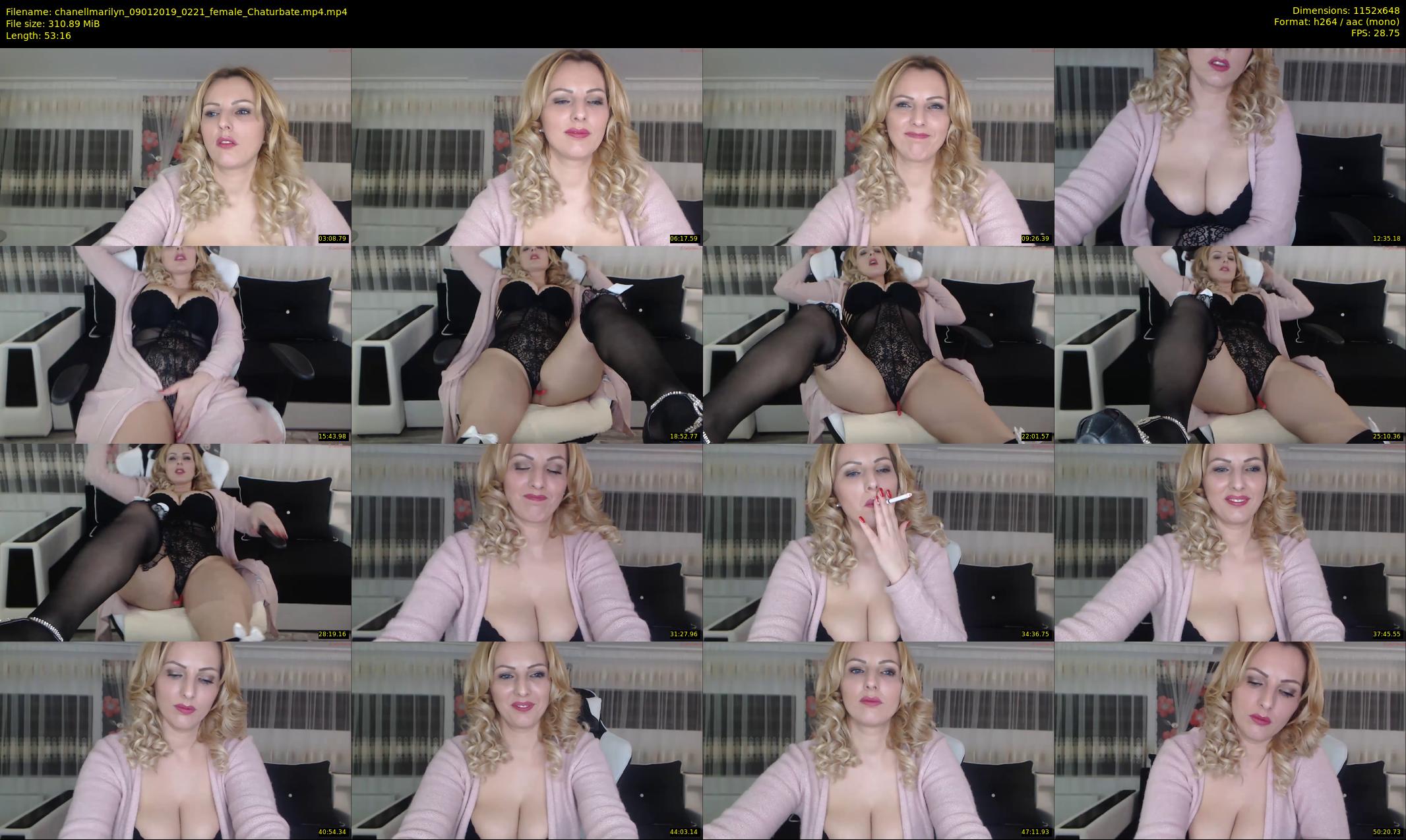 chanellmarilyn — 54 minute Chaturbate female cam show recording, 480p, Jan 9, 2019