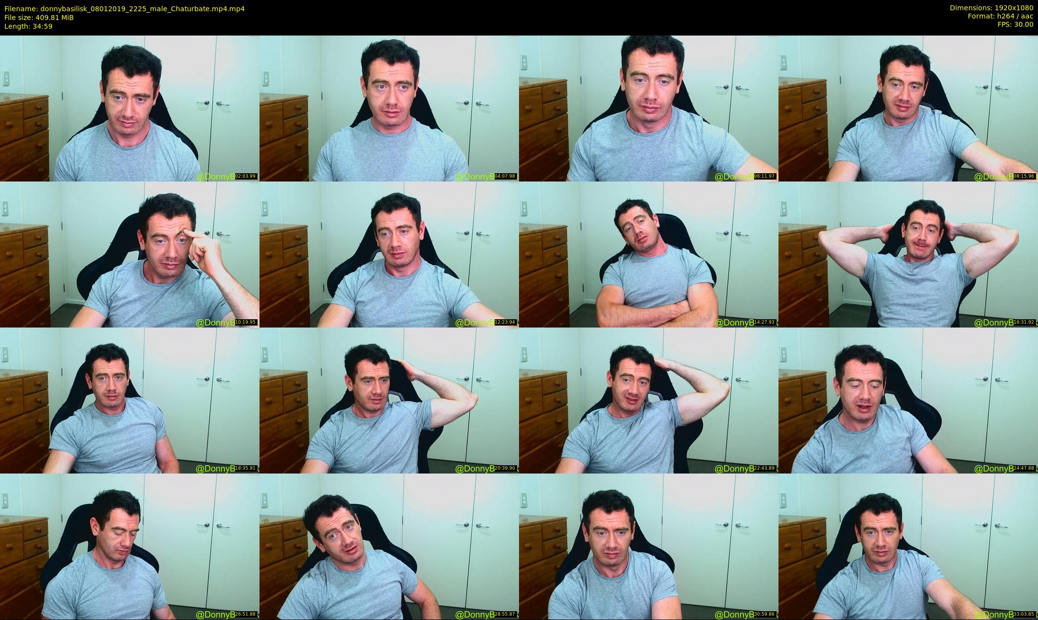 donnybasilisk — 35 minute Chaturbate male cam show recording, 1080p, Jan 8, 2019