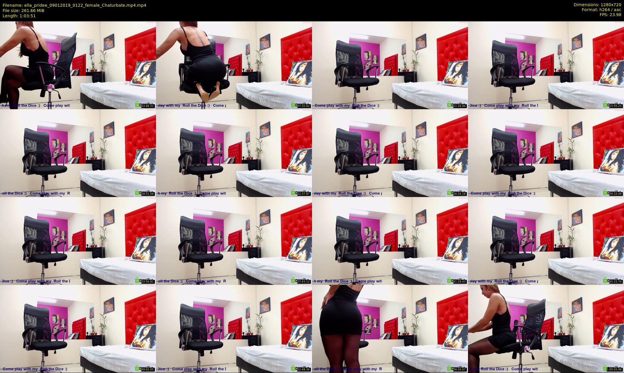 ella_pridee — 64 minute Chaturbate female cam show recording, 720p, Jan 9, 2019