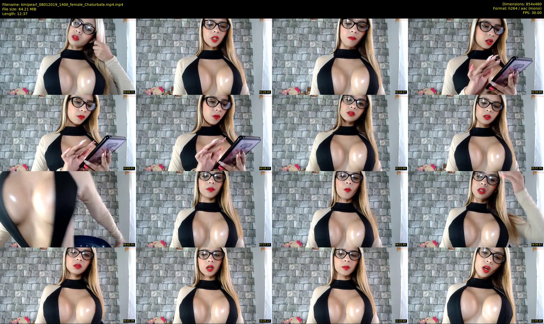 kmipearl — 13 minute Chaturbate female cam show recording, 480p, Jan 8, 2019