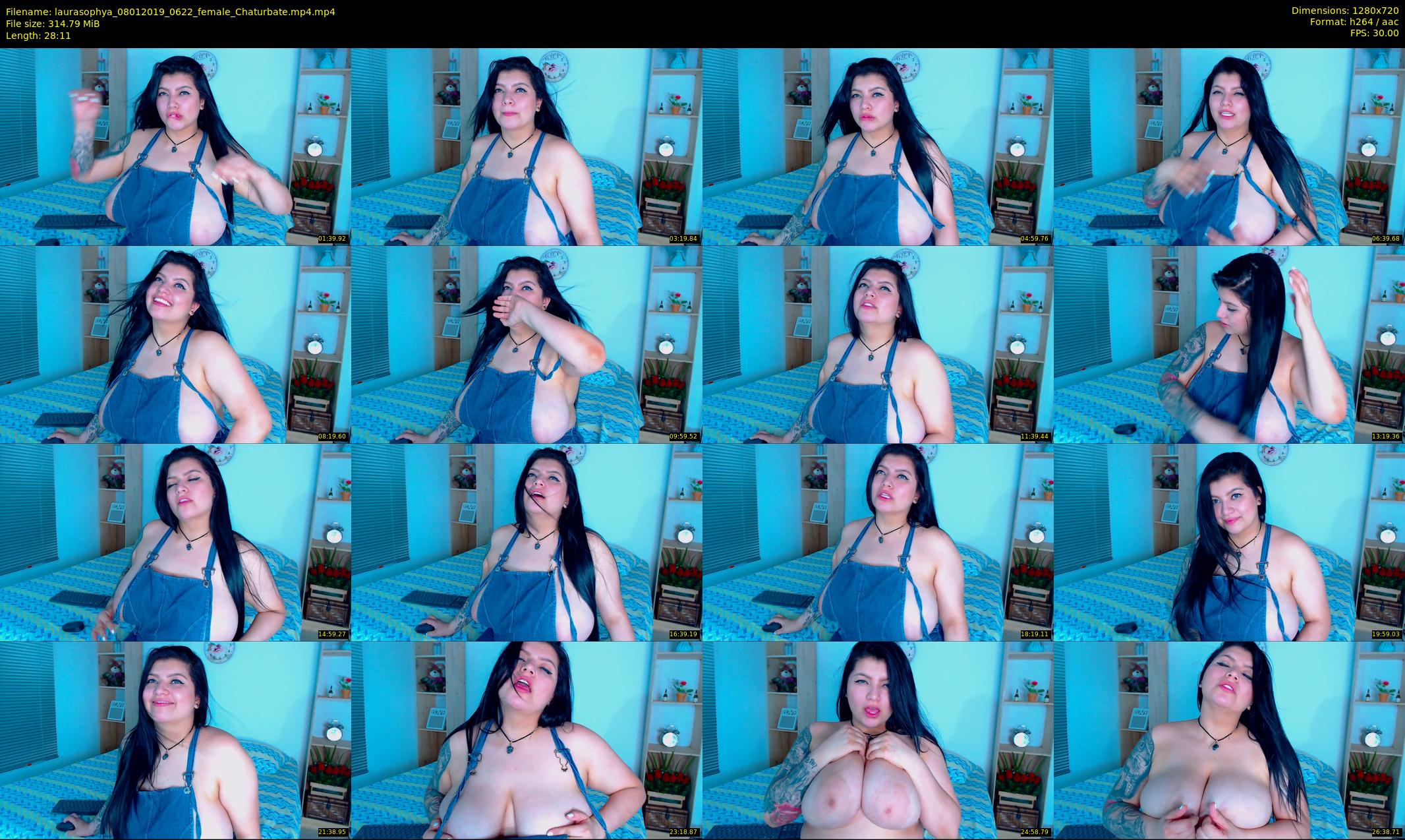 laurasophya — 29 minute Chaturbate female cam show recording, 720p, Jan 8, 2019