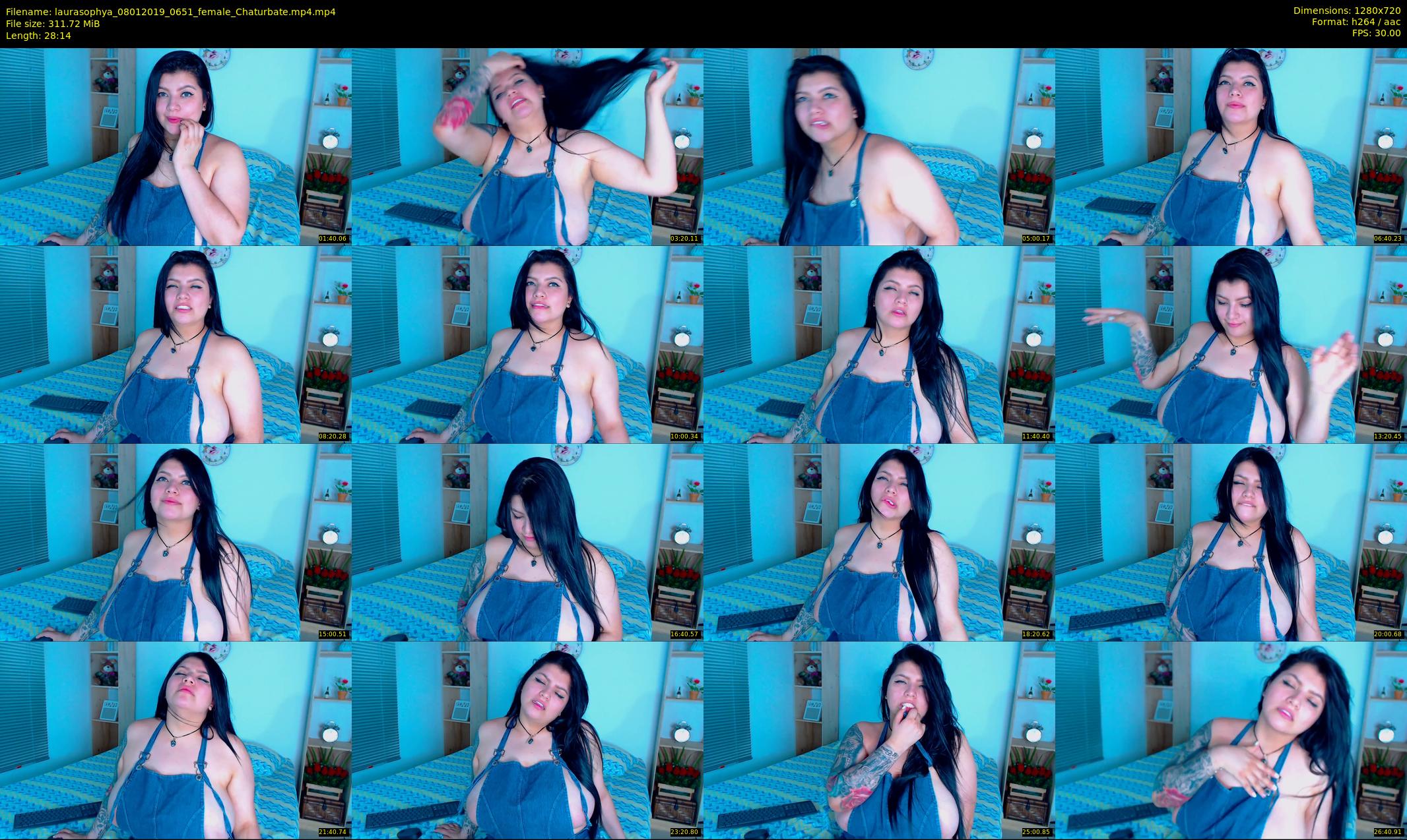 laurasophya — 29 minute Chaturbate female cam show recording, 720p, Jan 8, 2019