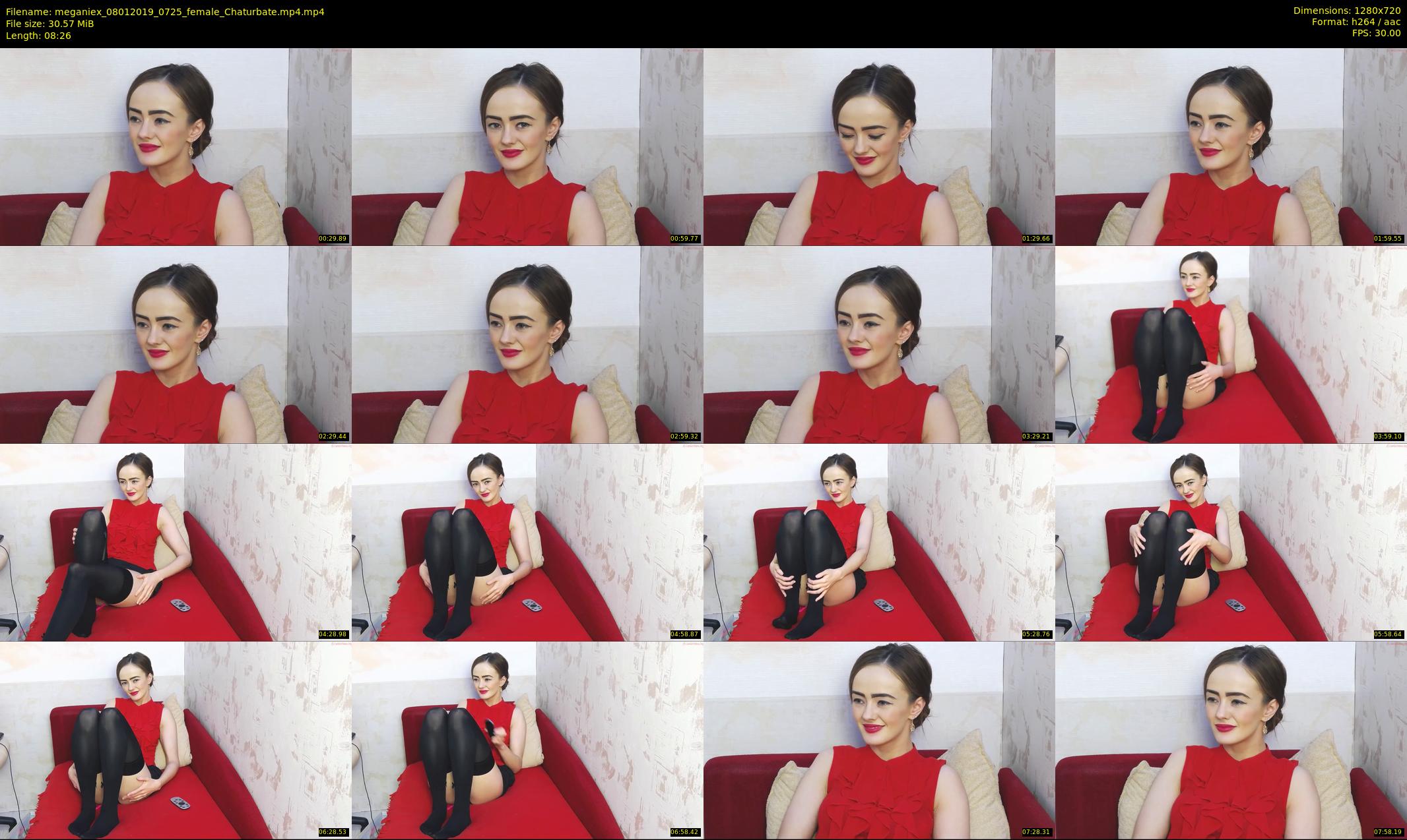 meganiex — 9 minute Chaturbate female cam show recording, 720p, Jan 8, 2019