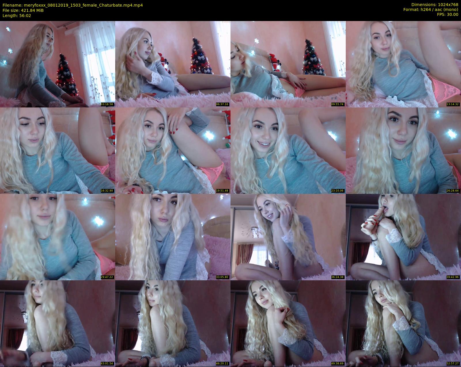 meryfoxxx — 57 minute Chaturbate female cam show recording, 720p, Jan 8, 2019