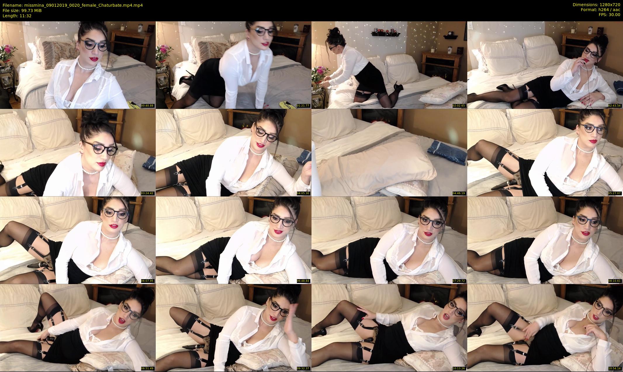 missmina — 12 minute Chaturbate female cam show recording, 720p, Jan 9, 2019
