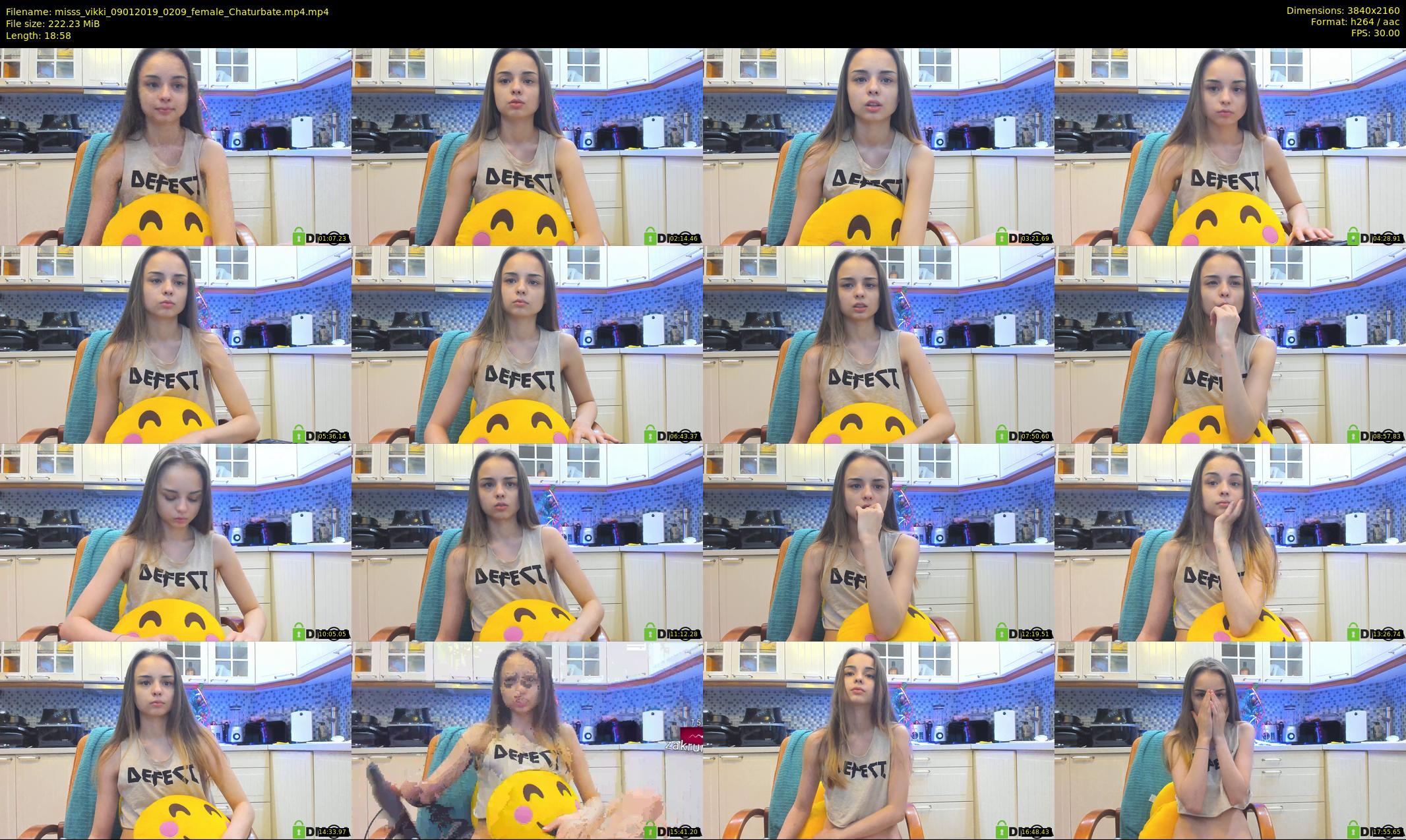 misss_vikki — 19 minute Chaturbate female cam show recording, 4K, Jan 9, 2019