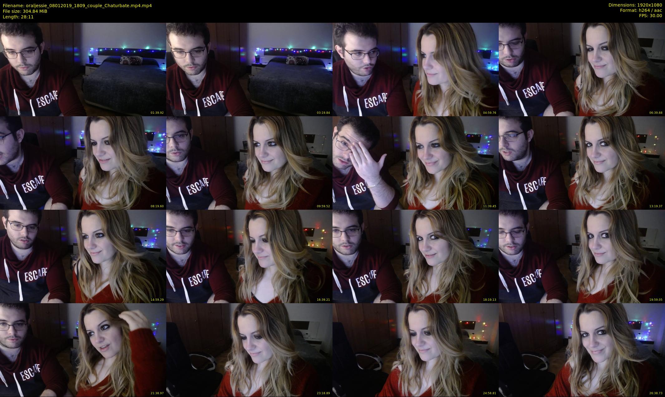oraljessie — 29 minute Chaturbate couple cam show recording, 1080p, Jan 8, 2019