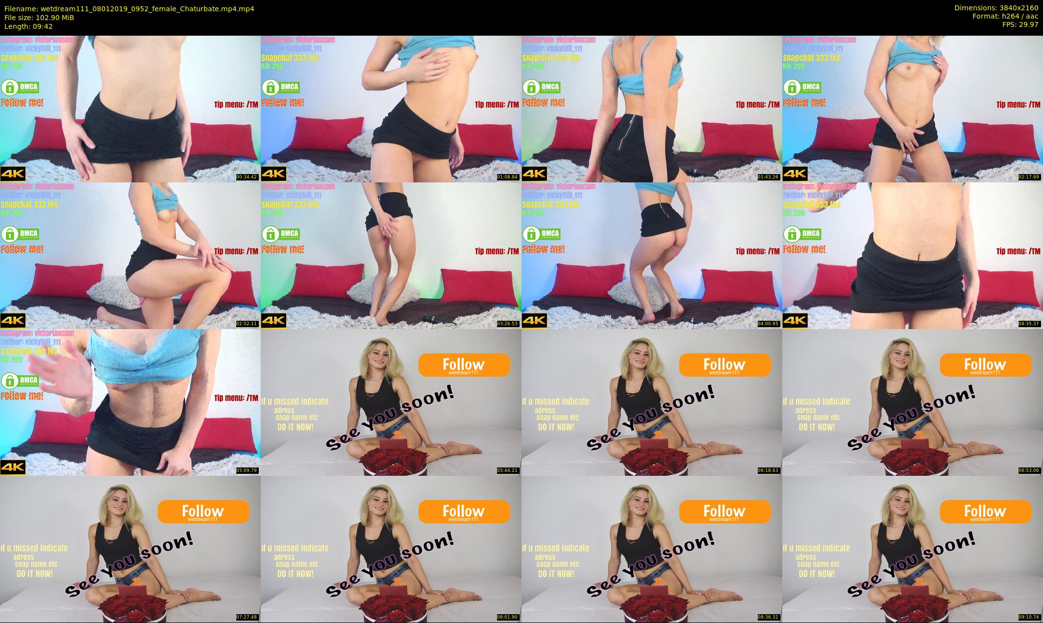 wetdream111 — 10 minute Chaturbate couple cam show recording, 4K, Jan 8, 2019