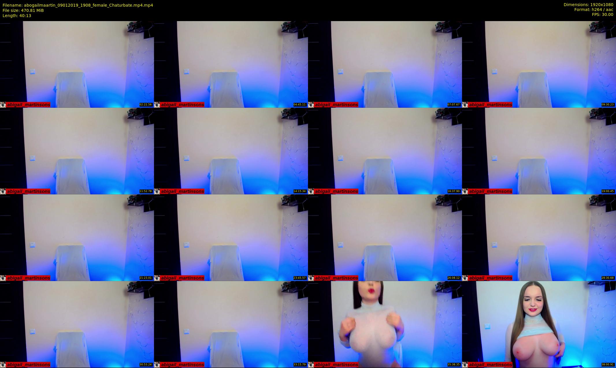 abogailmaartin — 41 minute Chaturbate female cam show recording, 1080p, Jan 9, 2019