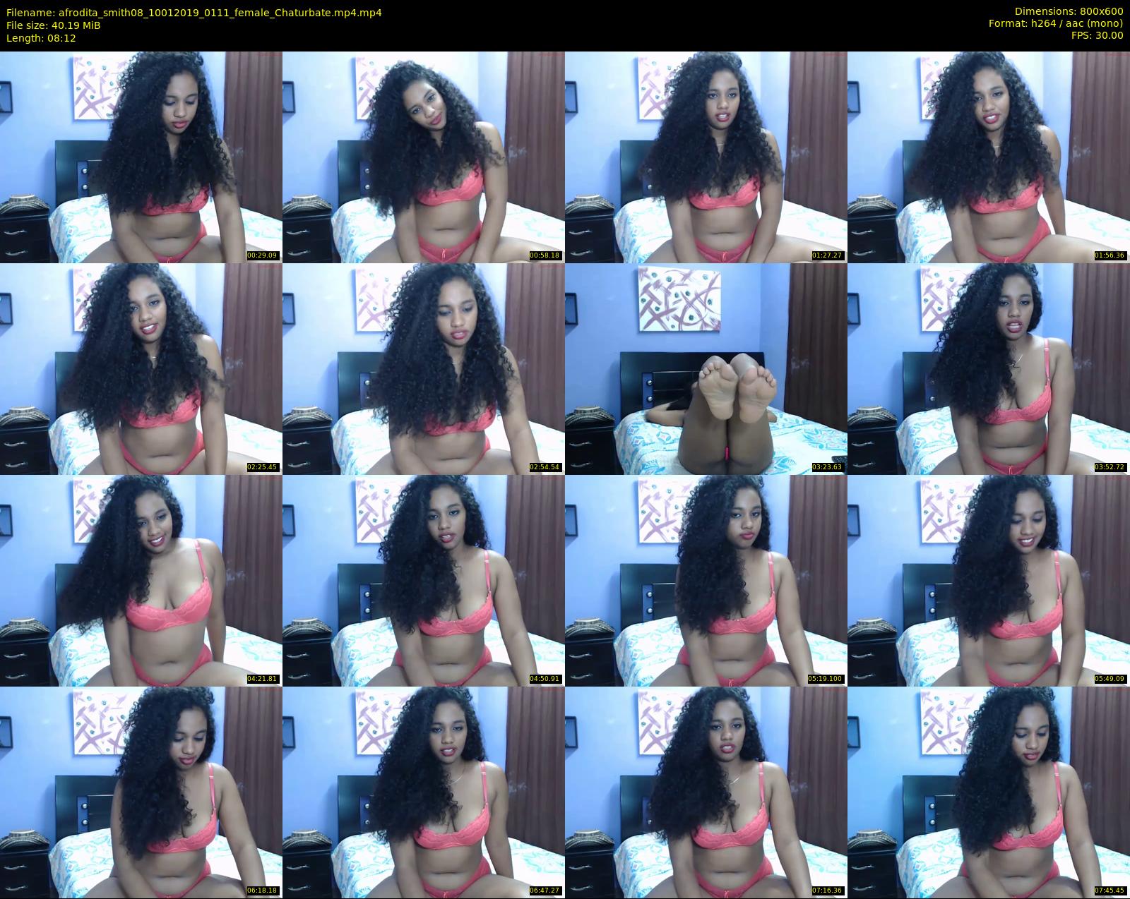 afrodita_smith08 — 9 minute Chaturbate female cam show recording, 480p, Jan 10, 2019