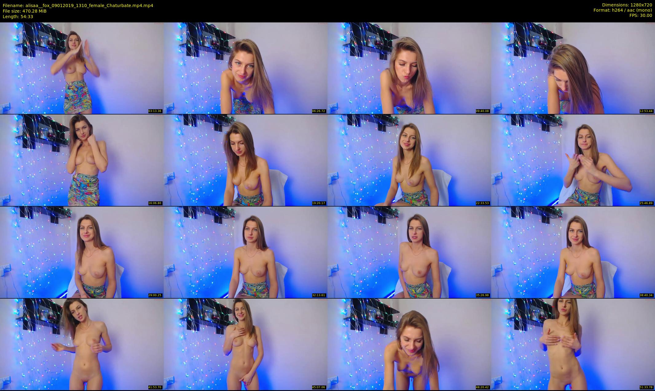 alisaa__fox — 55 minute Chaturbate female cam show recording, 720p, Jan 9, 2019