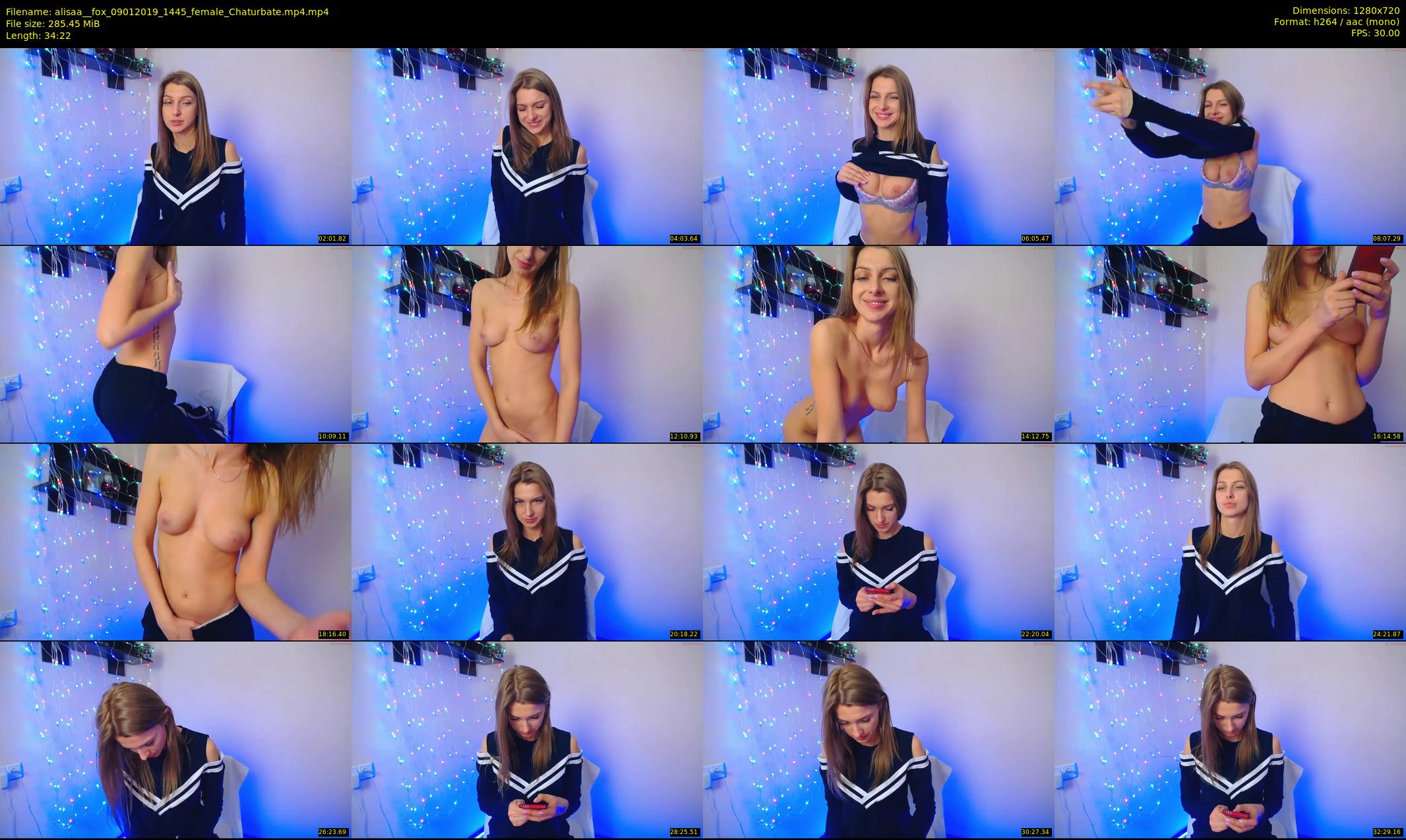 alisaa__fox — 35 minute Chaturbate female cam show recording, 720p, Jan 9, 2019