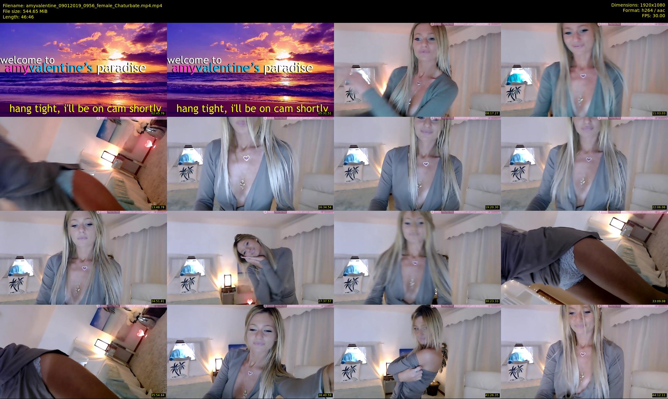 amyvalentine — 47 minute Chaturbate female cam show recording, 1080p, Jan 9, 2019