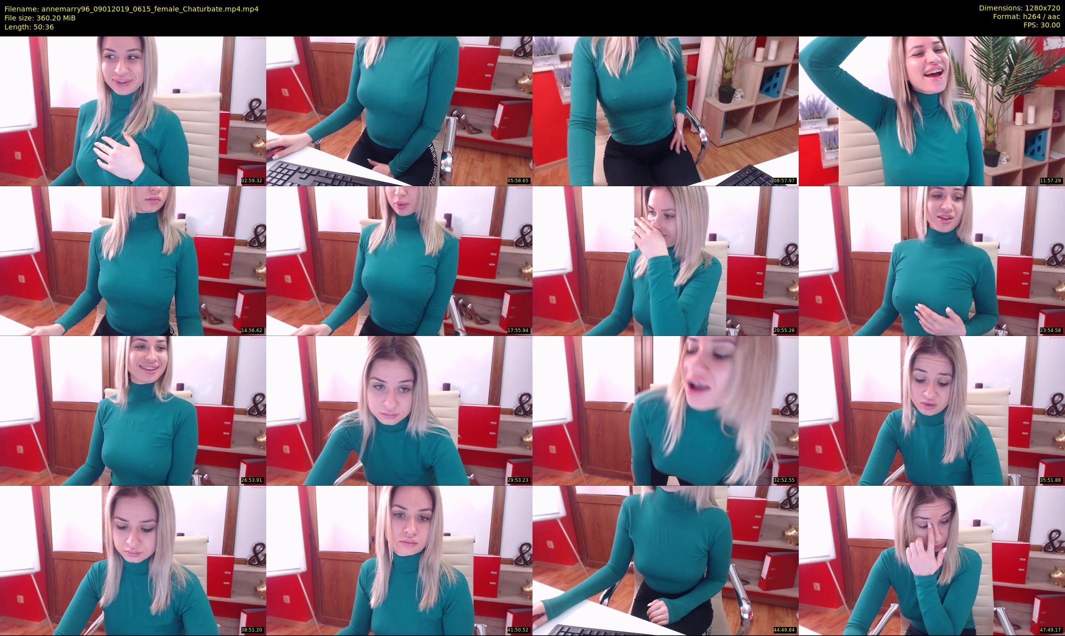 annemarry96 — 51 minute Chaturbate female cam show recording, 720p, Jan 9, 2019