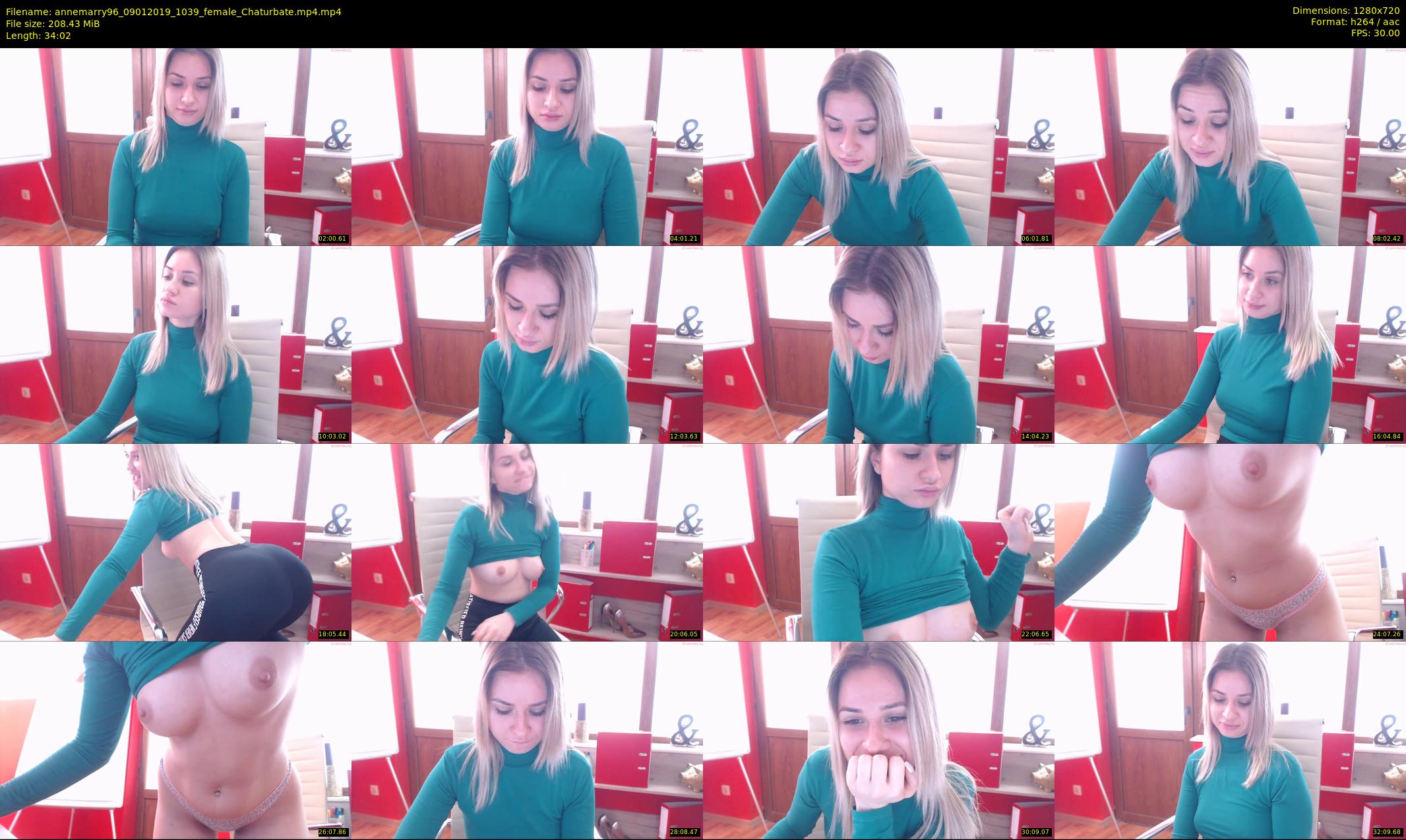annemarry96 — 35 minute Chaturbate female cam show recording, 720p, Jan 9, 2019