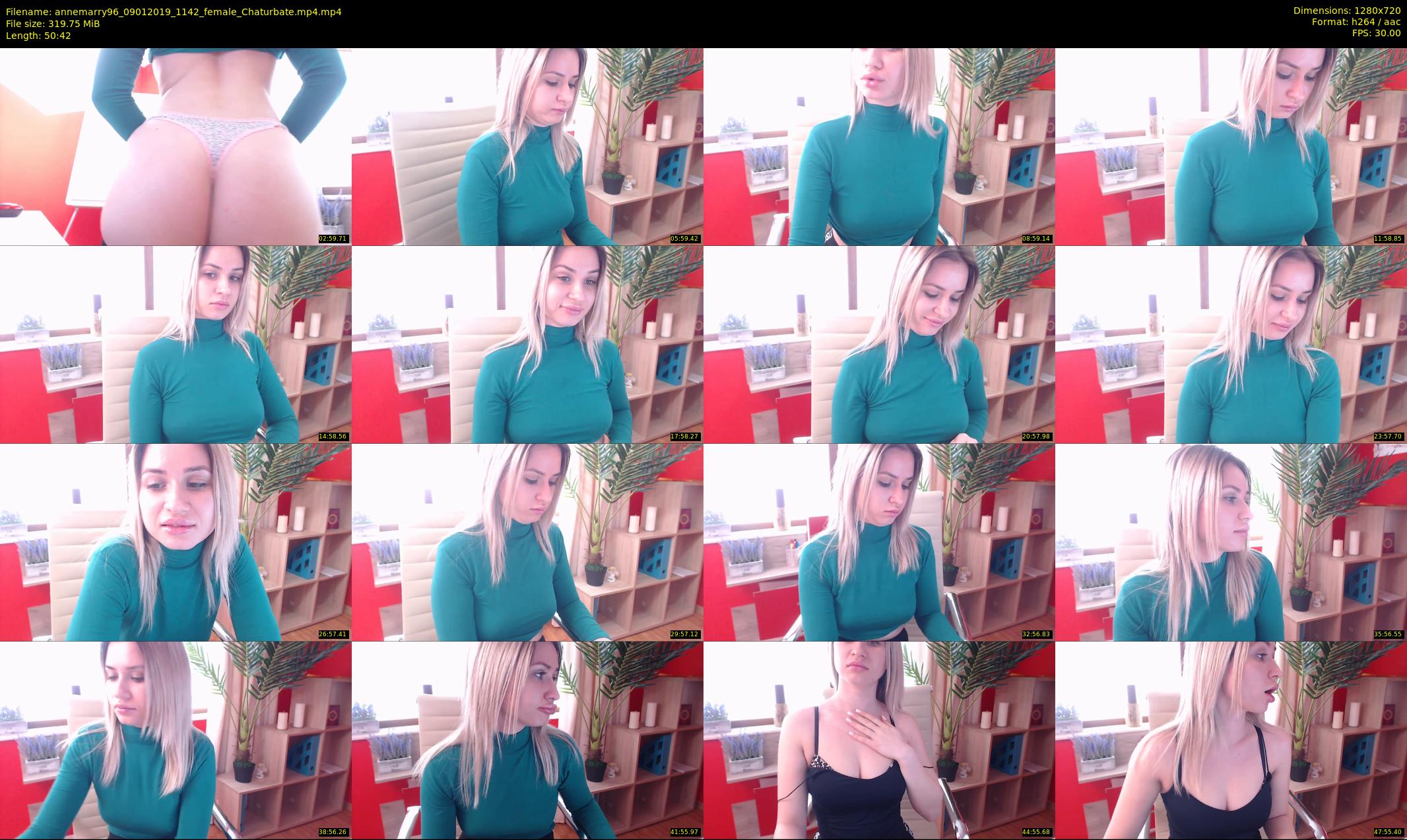 annemarry96 — 51 minute Chaturbate female cam show recording, 720p, Jan 9, 2019