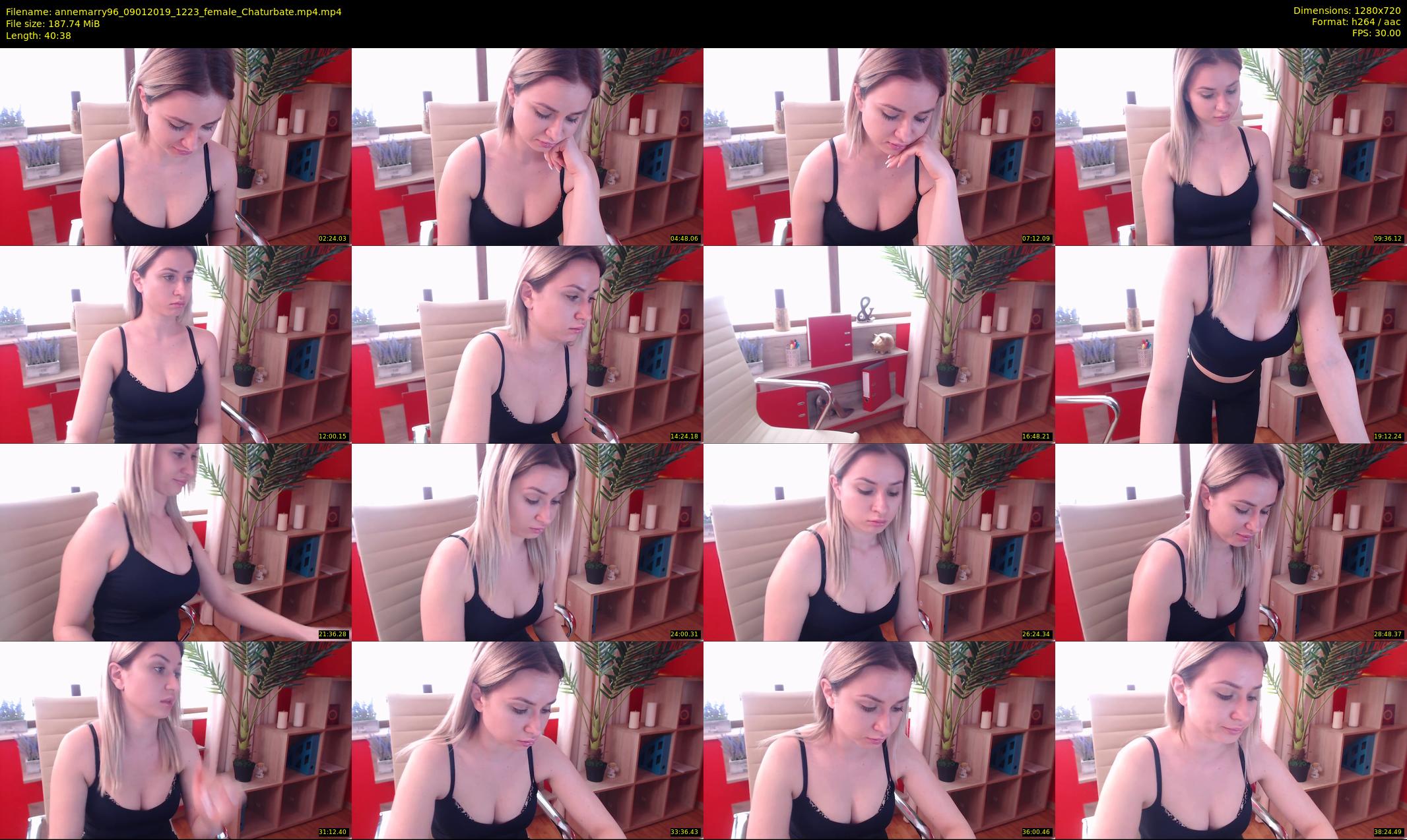 annemarry96 — 41 minute Chaturbate female cam show recording, 720p, Jan 9, 2019