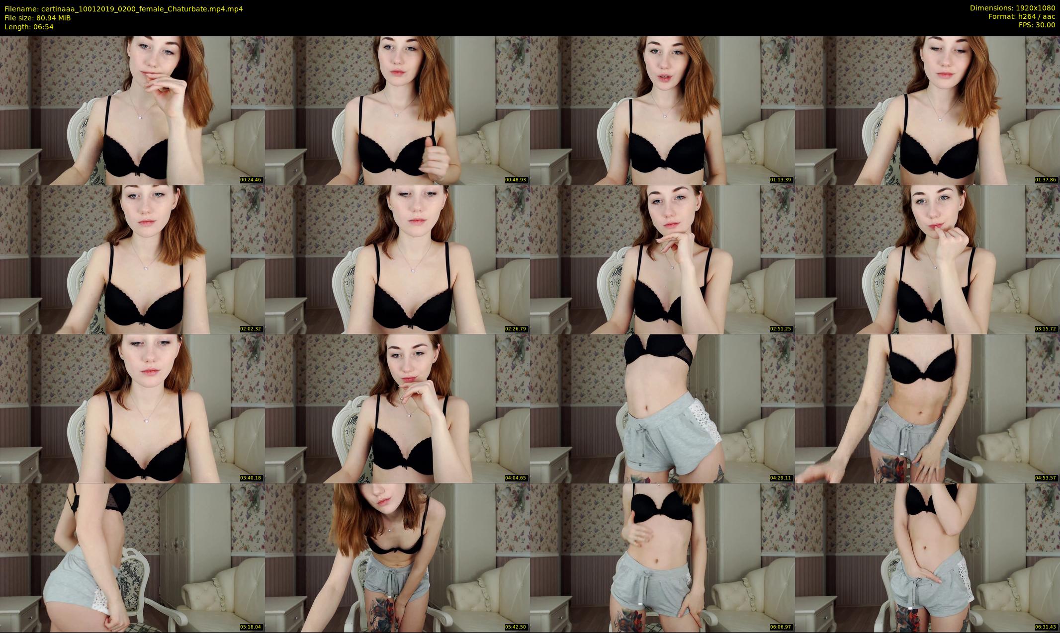 certinaaa — 7 minute Chaturbate female cam show recording, 1080p, Jan 10, 2019