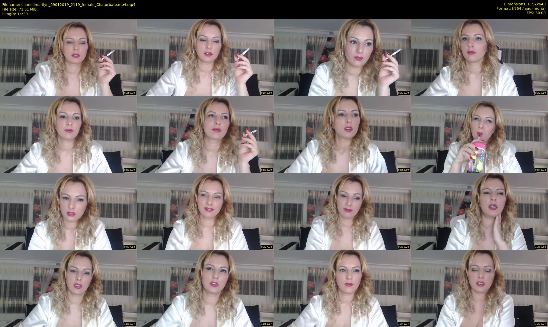 chanellmarilyn — 15 minute Chaturbate female cam show recording, 480p, Jan 9, 2019