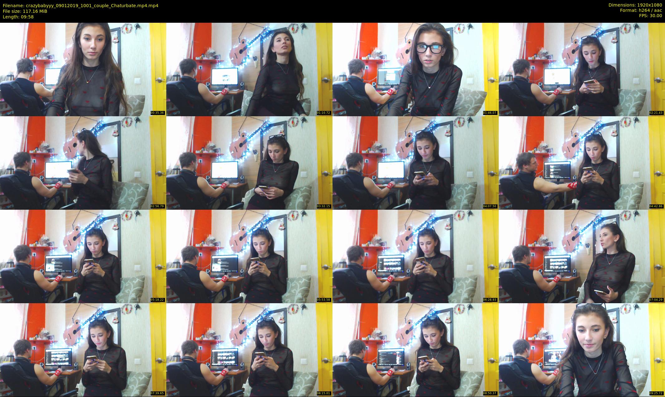 crazybabyyy — 10 minute Chaturbate couple cam show recording, 1080p, Jan 9, 2019