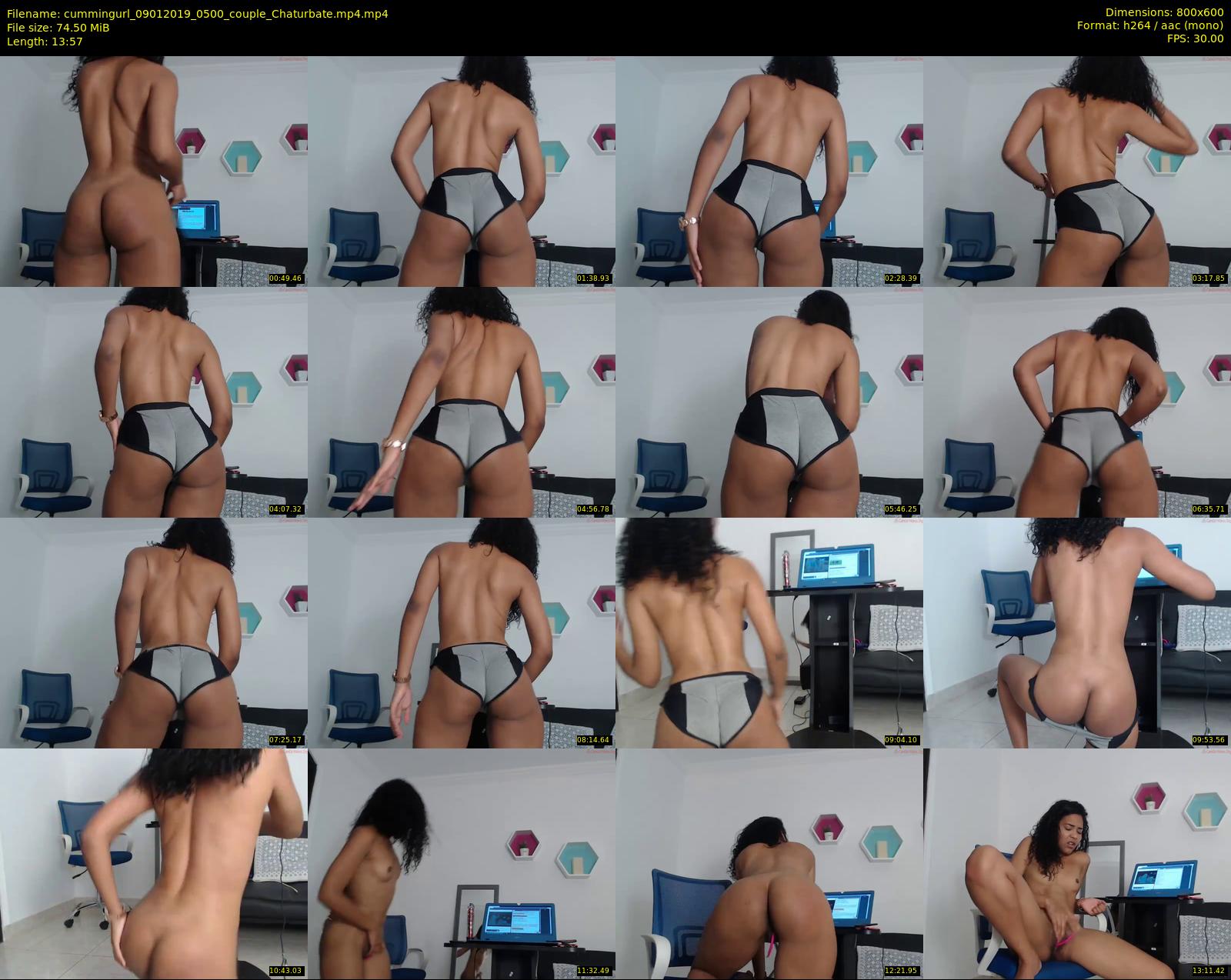 cummingurl — 14 minute Chaturbate couple cam show recording, 480p, Jan 9, 2019