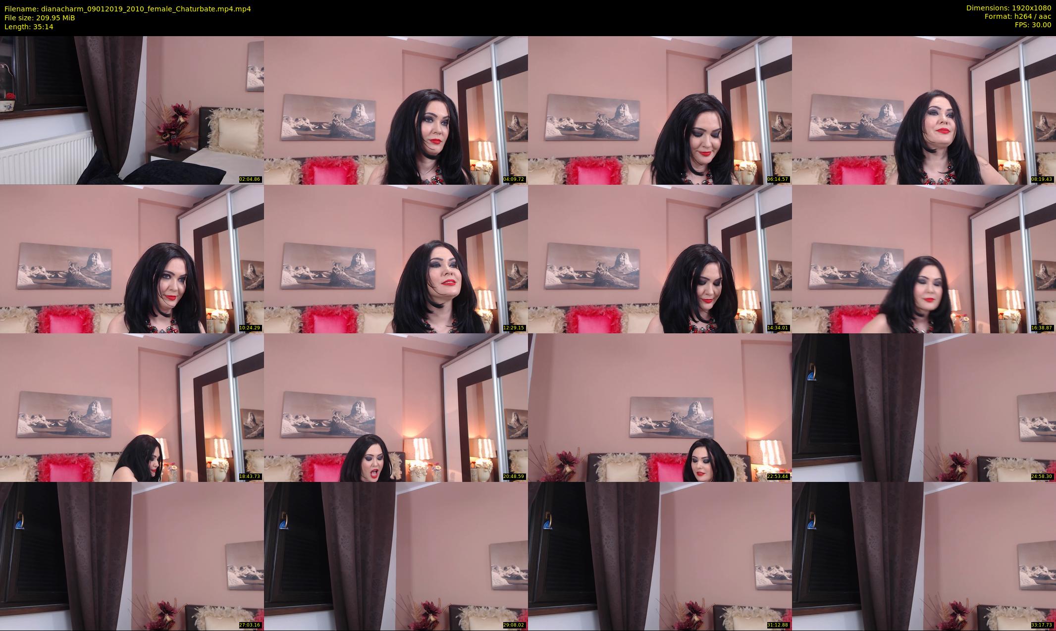 dianacharm — 36 minute Chaturbate female cam show recording, 1080p, Jan 9, 2019
