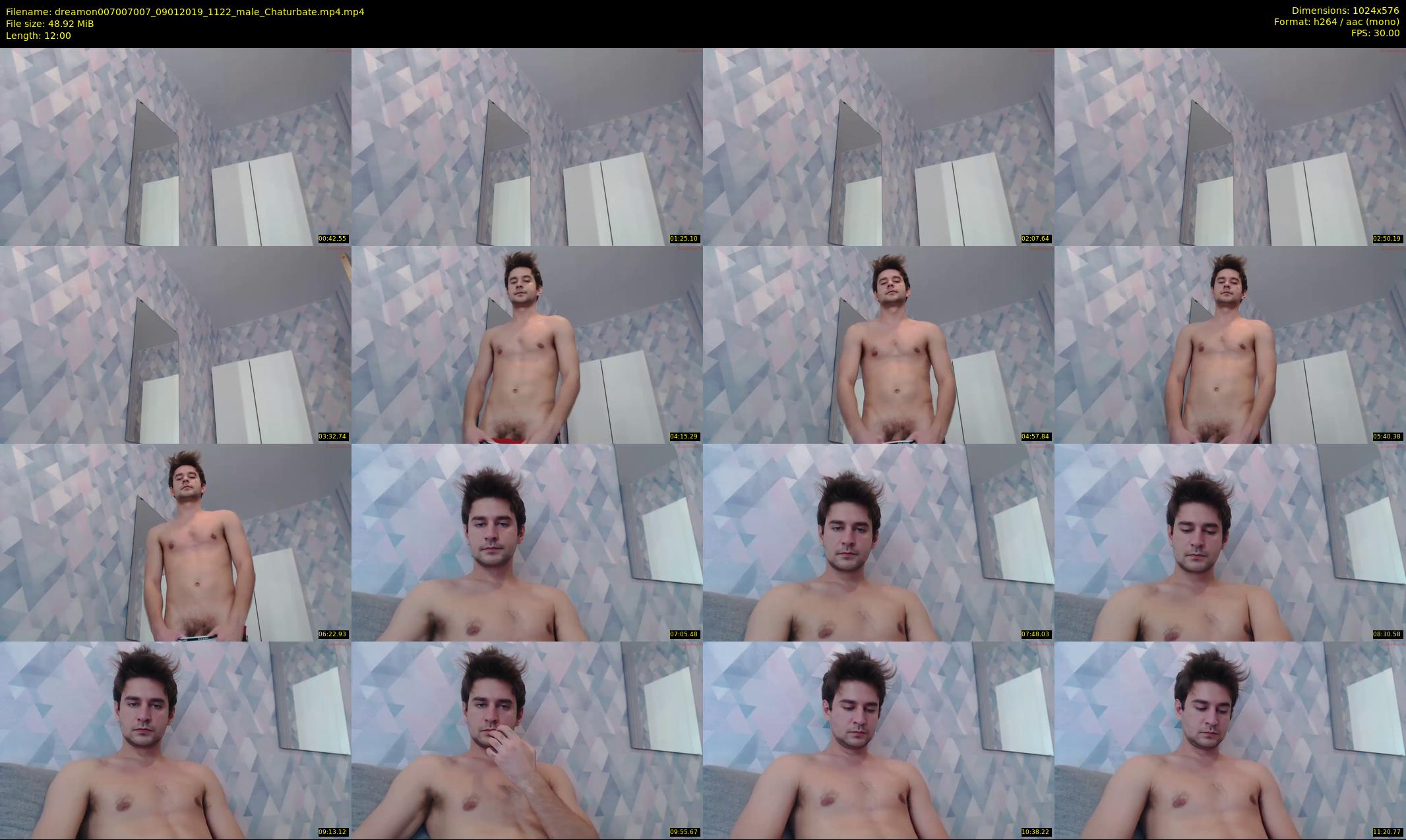 dreamon007007007 — 12 minute Chaturbate male cam show recording, 480p, Jan 9, 2019