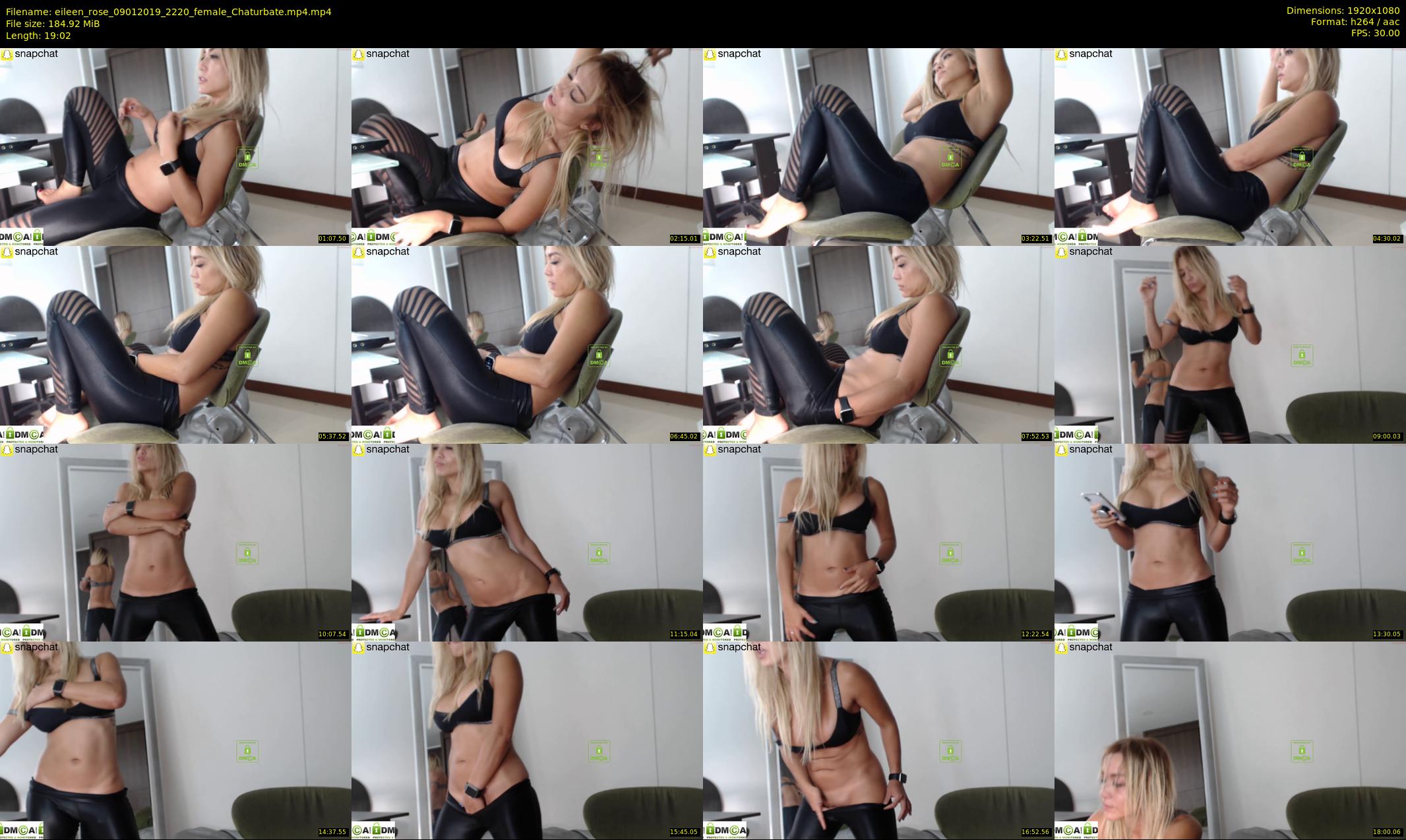 eileen_rose — 20 minute Chaturbate female cam show recording, 1080p, Jan 9, 2019