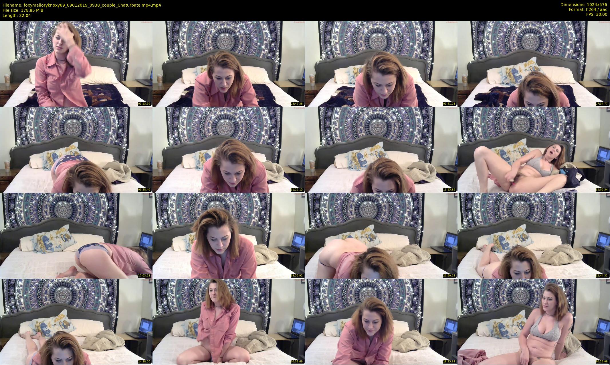 foxymalloryknoxy69 — 33 minute Chaturbate couple cam show recording, 480p, Jan 9, 2019