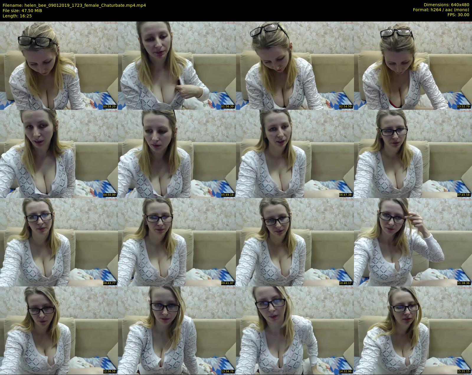 helen_bee — 17 minute Chaturbate female cam show recording, 480p, Jan 9, 2019