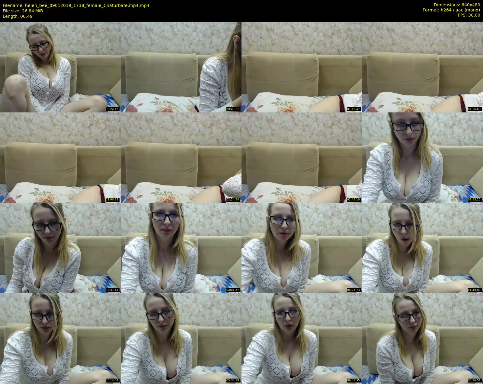 helen_bee — 7 minute Chaturbate female cam show recording, 480p, Jan 9, 2019