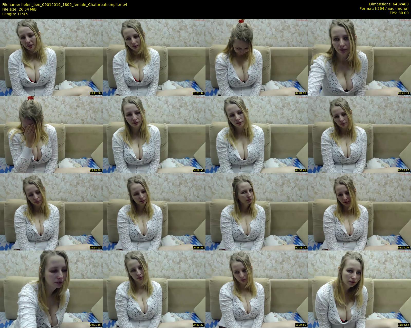 helen_bee — 12 minute Chaturbate female cam show recording, 480p, Jan 9, 2019