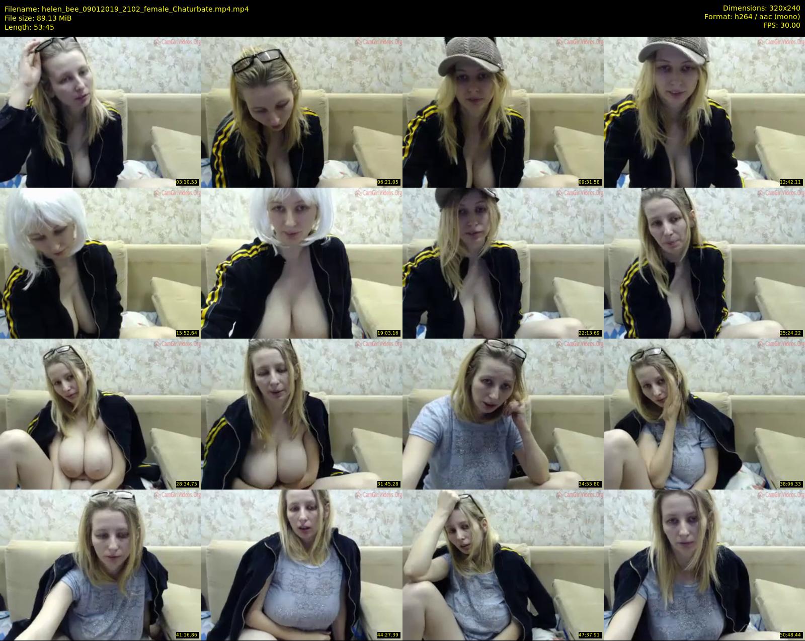 helen_bee — 54 minute Chaturbate female cam show recording, SD, Jan 9, 2019