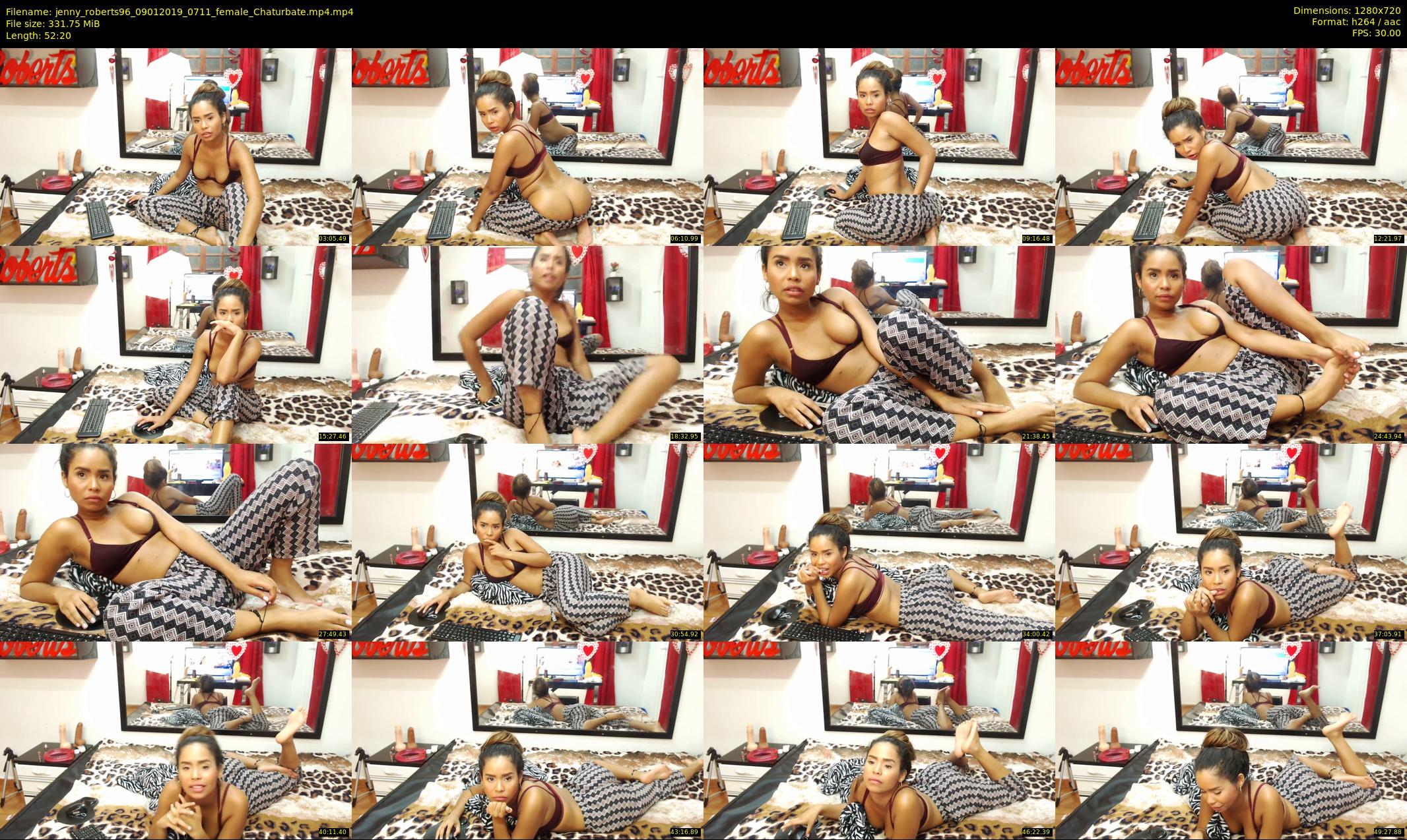 jenny_roberts96 — 53 minute Chaturbate female cam show recording, 720p, Jan 9, 2019