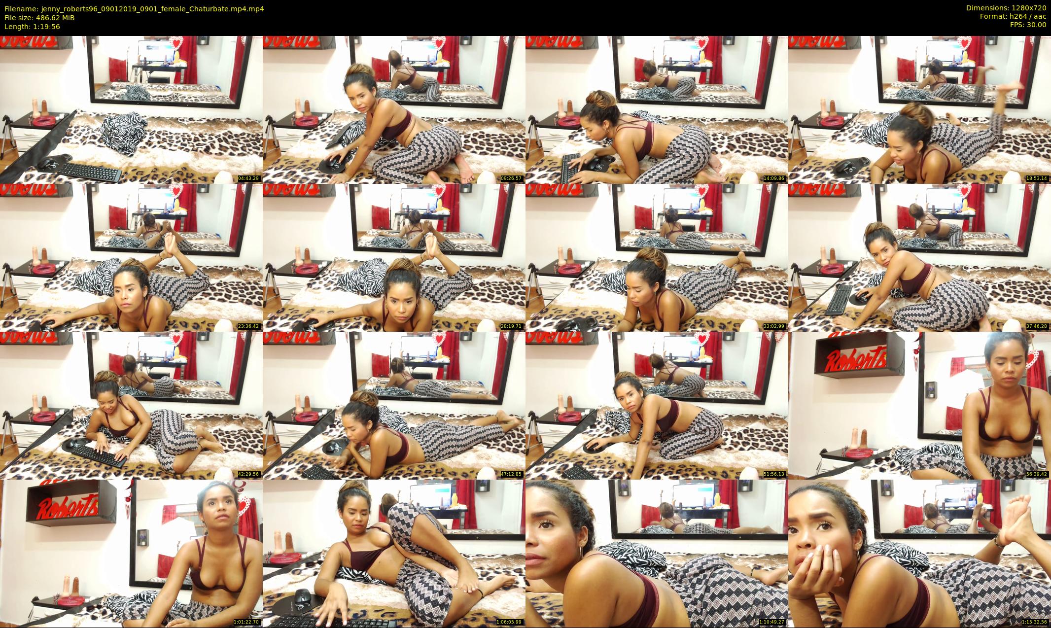 jenny_roberts96 — 80 minute Chaturbate female cam show recording, 720p, Jan 9, 2019