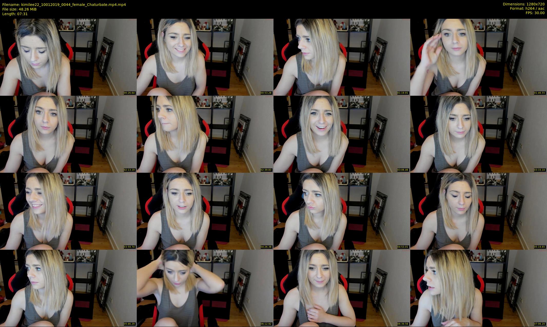 kimilee22 — 8 minute Chaturbate female cam show recording, 720p, Jan 10, 2019