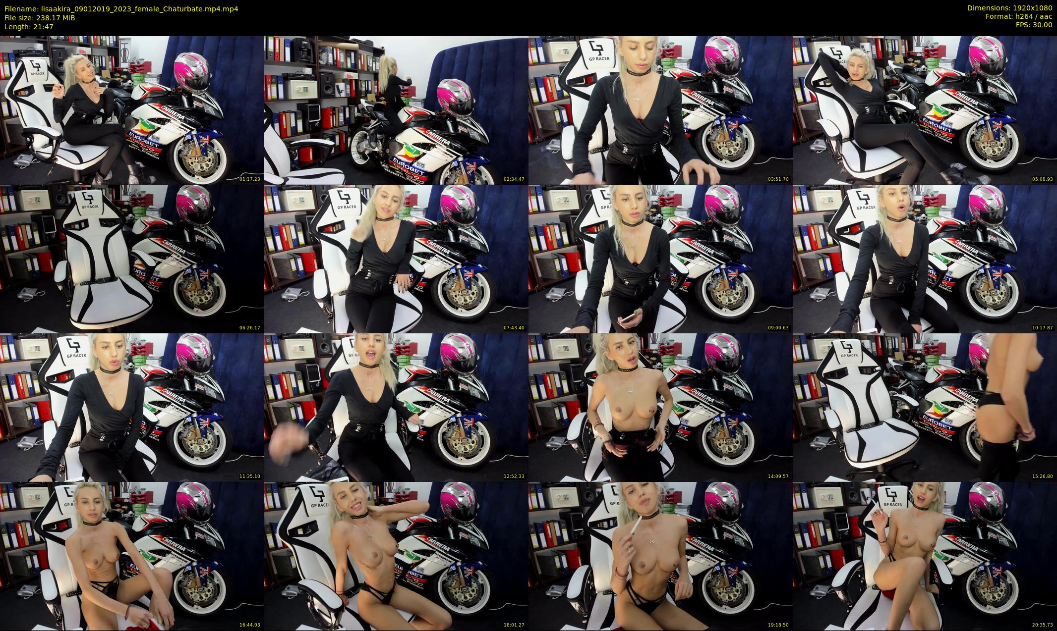 lisaakira — 22 minute Chaturbate female cam show recording, 1080p, Jan 9, 2019