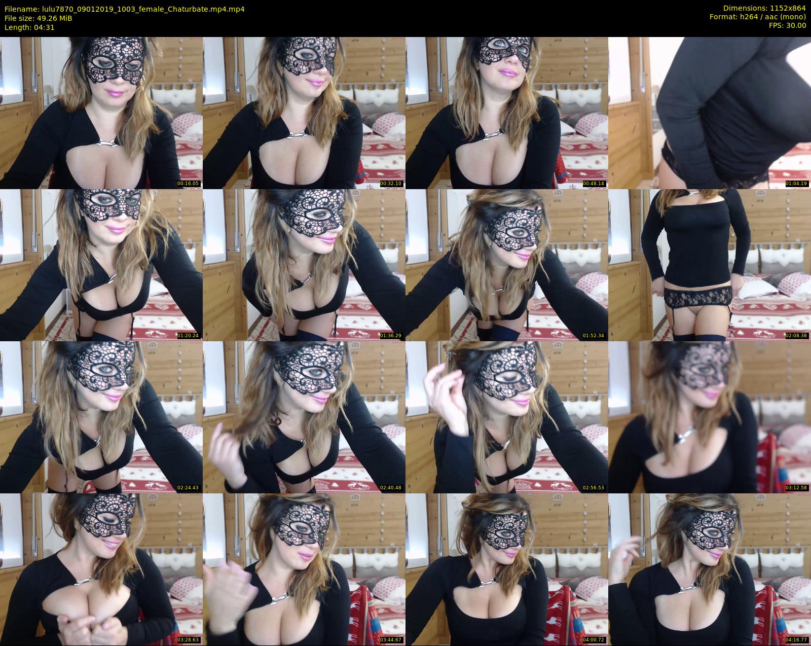 lulu7870 — 5 minute Chaturbate female cam show recording, 720p, Jan 9, 2019