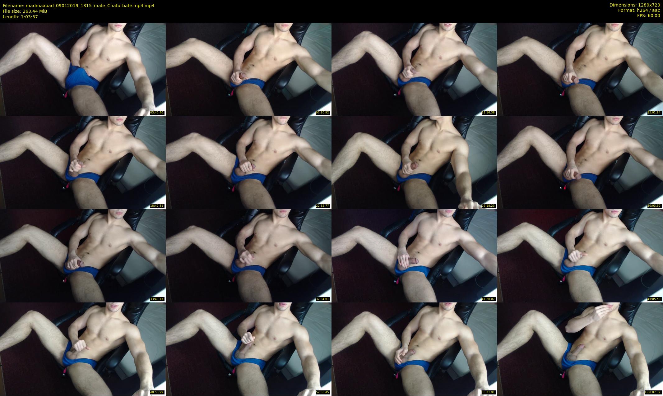 madmaxbad — 64 minute Chaturbate male cam show recording, 720p, Jan 9, 2019