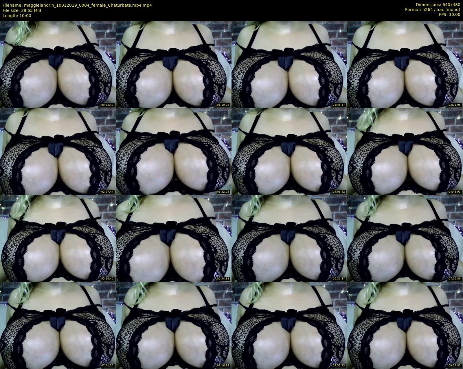maggielandrin — 10 minute Chaturbate female cam show recording, 480p, Jan 10, 2019