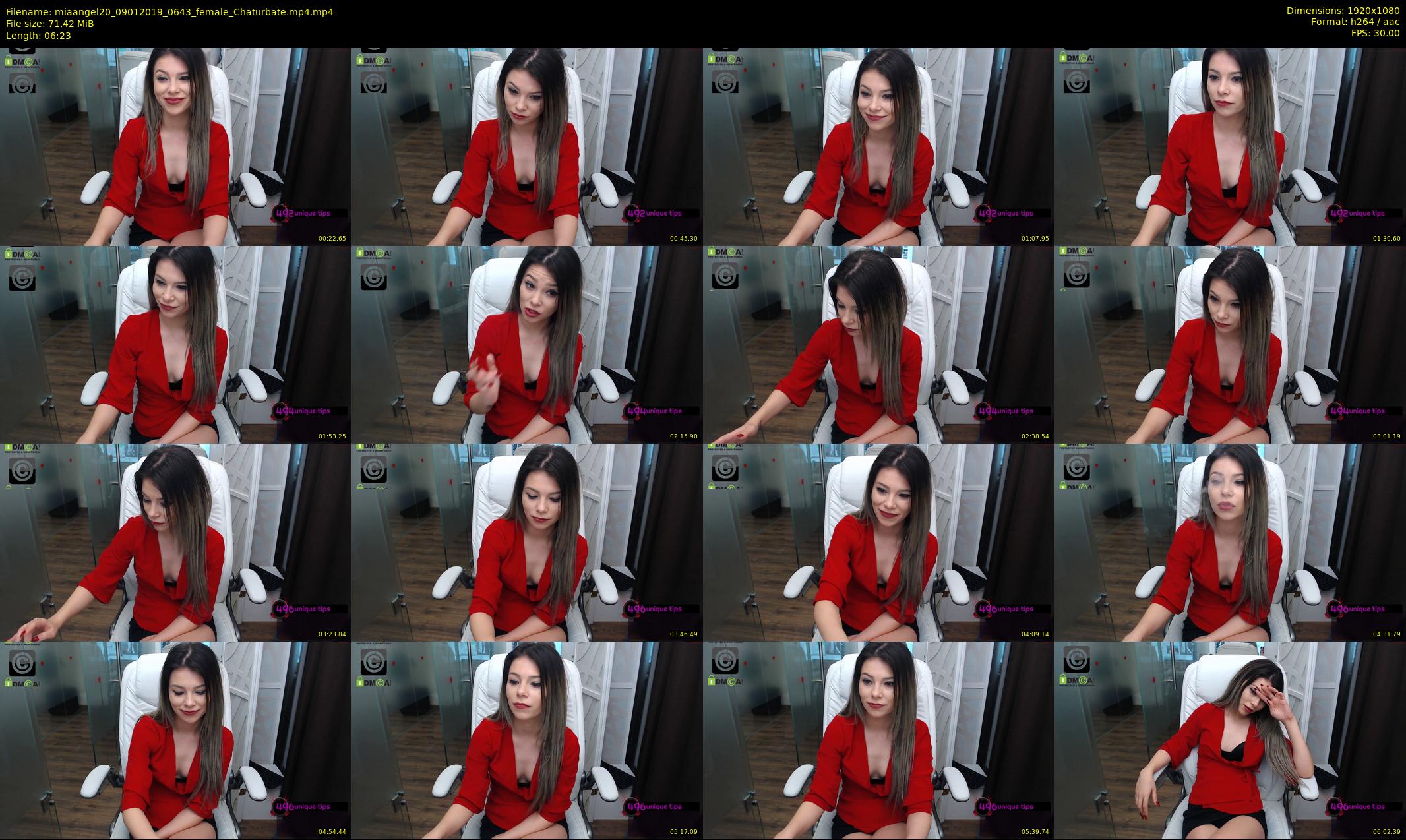 miaangel20 — 7 minute Chaturbate female cam show recording, 1080p, Jan 9, 2019