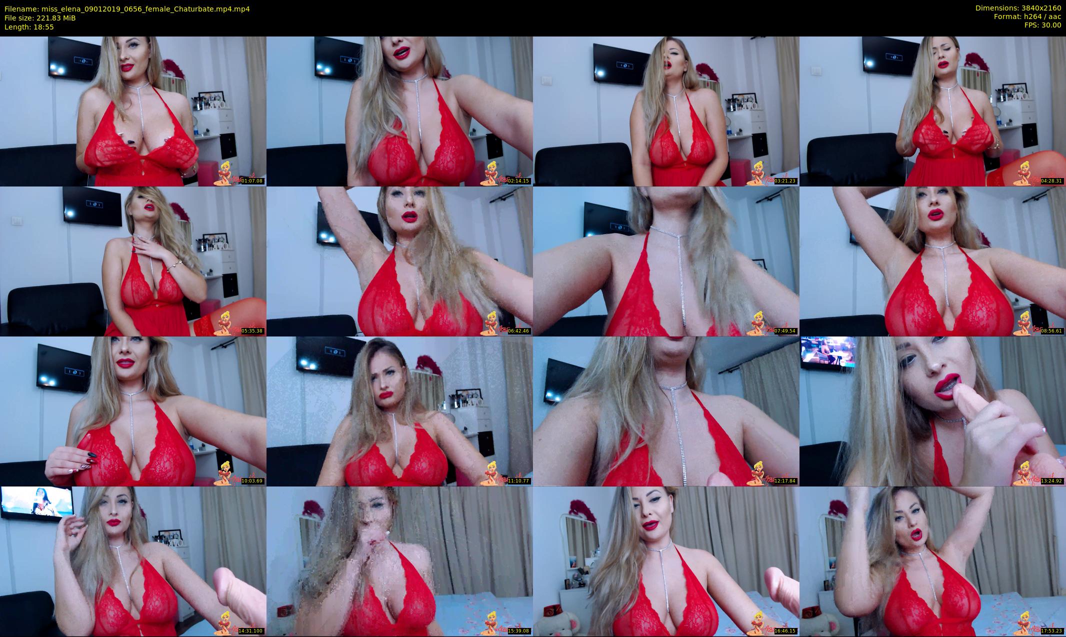miss_elena — 19 minute Chaturbate female cam show recording, 4K, Jan 9, 2019