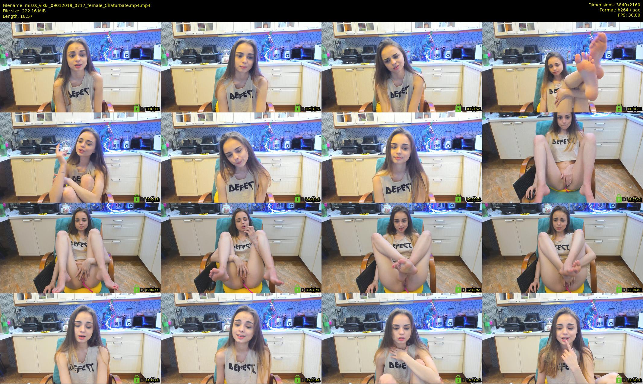 misss_vikki — 19 minute Chaturbate female cam show recording, 4K, Jan 9, 2019