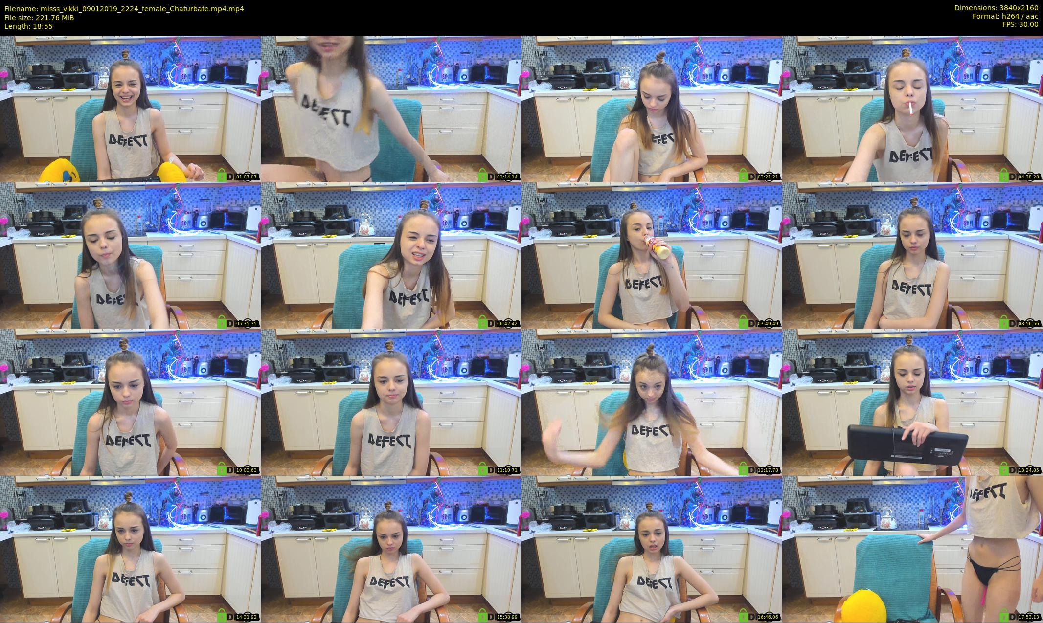 misss_vikki — 19 minute Chaturbate female cam show recording, 4K, Jan 9, 2019