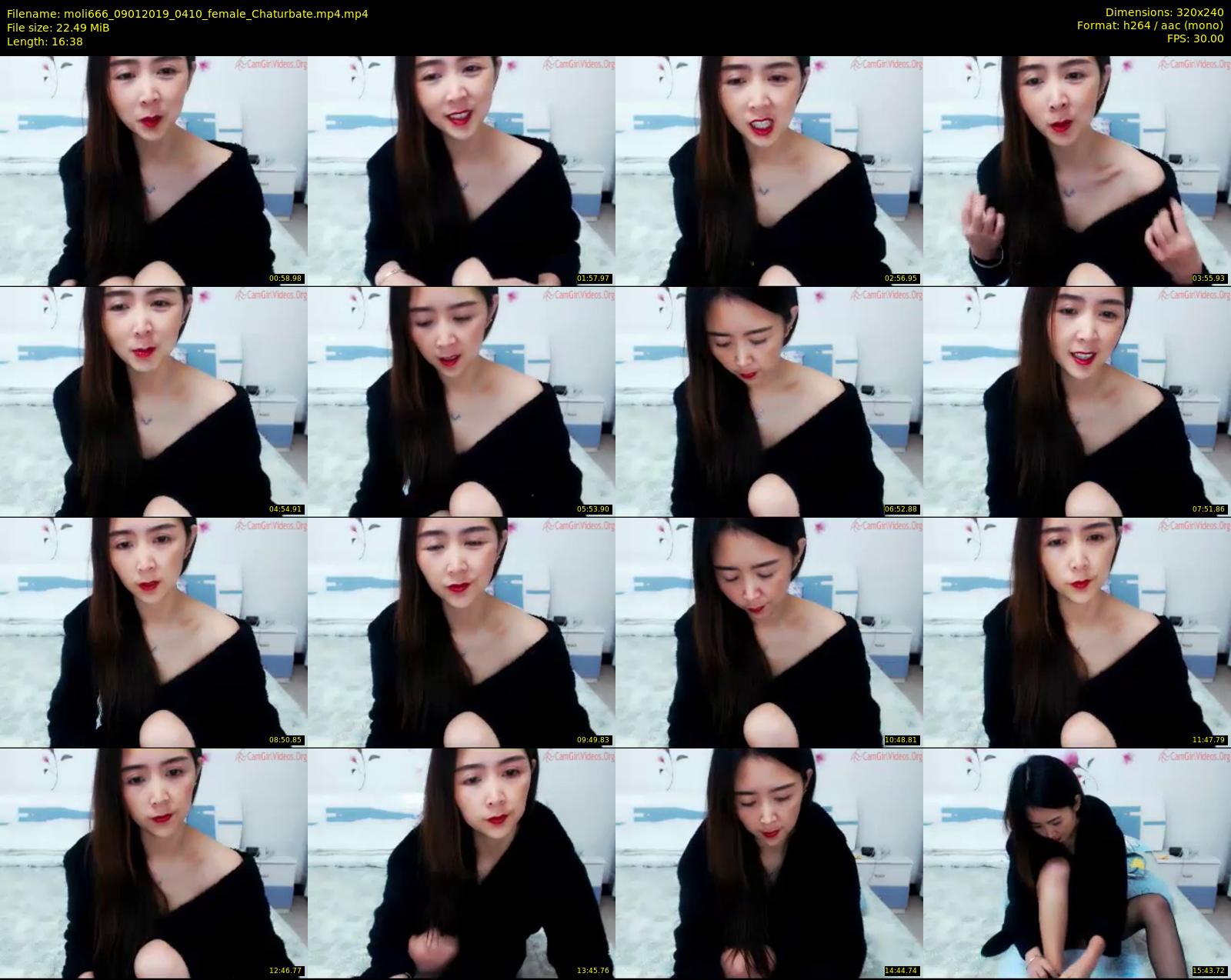 moli666 — 17 minute Chaturbate female cam show recording, SD, Jan 9, 2019